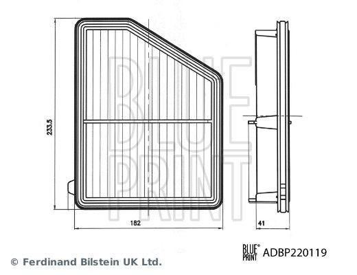 Купити ADBP220119 Blue Print Автомобільний фільтр повітря